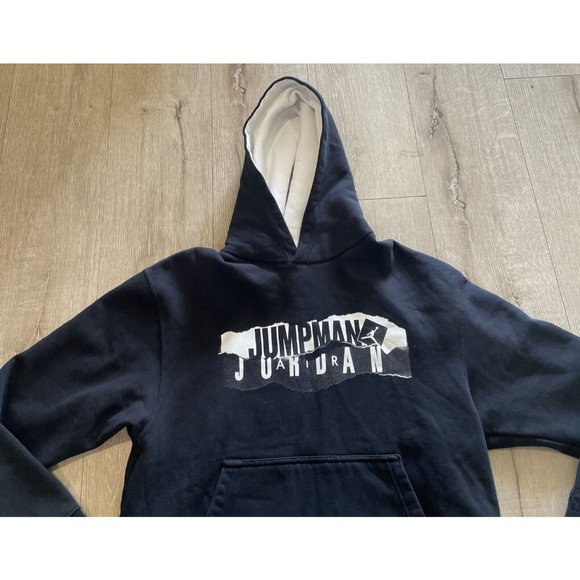 Jordan Men's Hoodie Flight Jumpman Graphic Pull Over Long Sleeve Sweatshirt Sz L - Picture 5 of 10